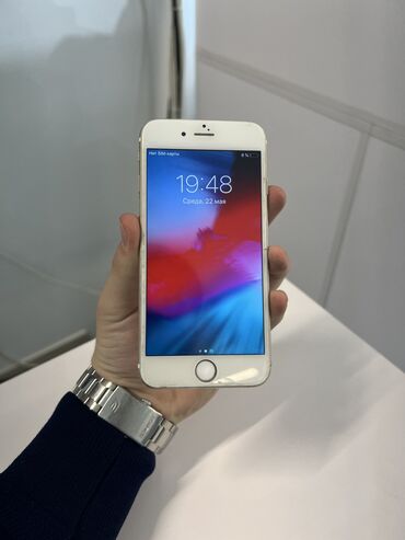 Apple iPhone: IPhone 6, Б/у, < 16 ГБ, Золотой, Защитное стекло, 100 %