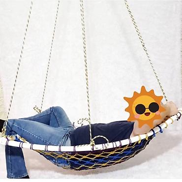 Детские качели: Продаю качель ( без подвесов- веревок на которую цеплять качель) - — 3