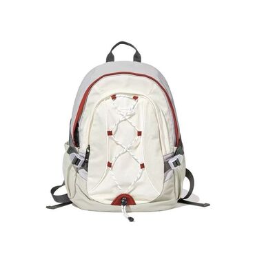 сумку tommy hilfiger оригинал: Рюкзак белого цвета с красными акцентами. Оснащен эластичной шнуровкой