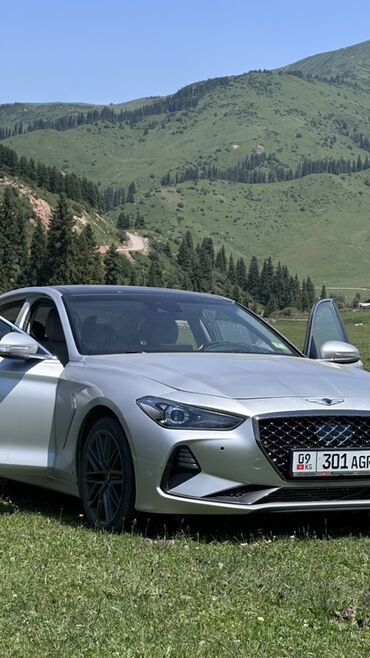 авто с последующим выкупом без первоначалки: Серебристый седан Genesis G70 Американец с динамичным дизайном и