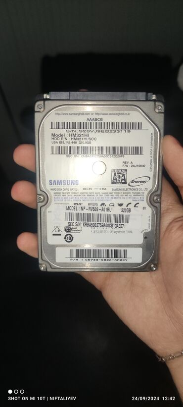 hdd 2 5: Daxili Sərt disk (HDD) Samsung, 480 GB, İşlənmiş