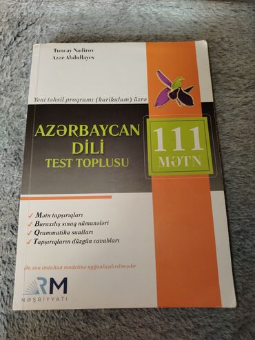 Kitablar, jurnallar, CD, DVD: Azerbaycan dili RM neşriyyatı test toplusu 111 mətn yeni qalıb