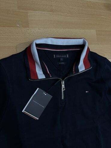 бюстгальтер с широким поясом: Мужской свитшот Tommy Hilfiger - Цвет: темно-синий (navy) - Крой