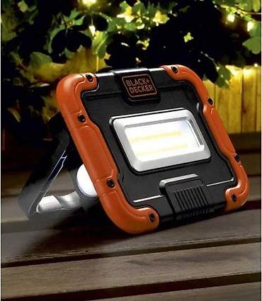Baštenska rasveta: BLACK+DECKER prenosna LED radna lampa - Snažan COB LED panel za širok — 3