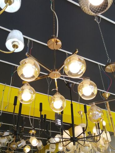 Lent lampalar: Çılçıraq, 6 lampa, Metal