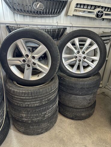 camry 5: Колеса в сборе 215 / 55 / R 17, Лето, Б/у, Комплект, Легковые, Литые, отверстий - 5
