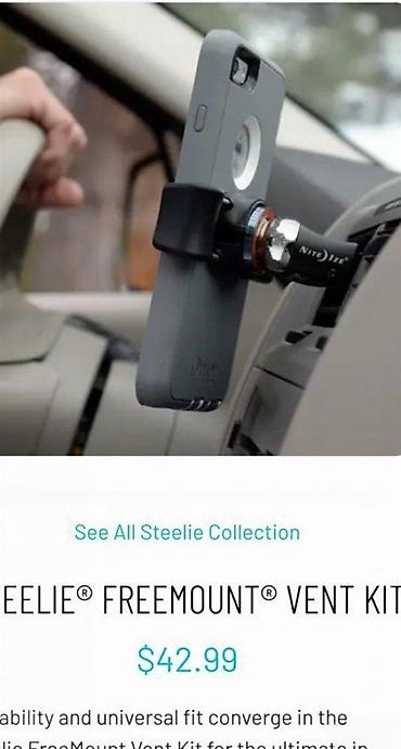 polovan ipad: Steelie FreeMount Vent Kit – univerzalni nosač za telefon za — 4