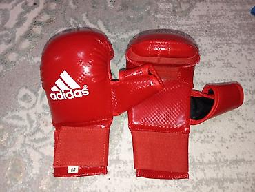 Перчатки для единоборств adidas, красные, размер M. - Модель