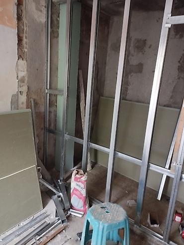 темир алгандар: Gipsokarton arakəsmə və karkas sistemi,otopleni sistemi kombbi — 3