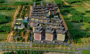 продам квартиру ош: 1 комната, 44 м², Элитка, 3 этаж, Евроремонт