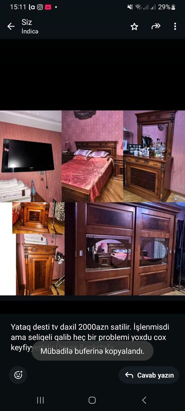 средства для выгребных ям и септиков: Yataq desti tv daxil 2000azn satilir. İşlenmisdi ama seliqeli qalib