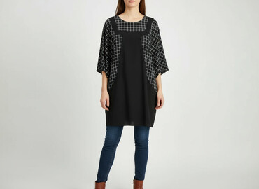 bluzki nietoperz plus size: Туніка жіноча, розмір L
