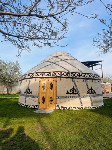 Аренда юрт: Аренда юрты, Каркас Деревянный, 75 баш, Стулья, Стол, С полом — 10