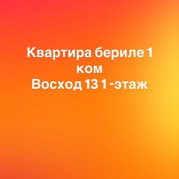 квартира без мебели: 1 комната