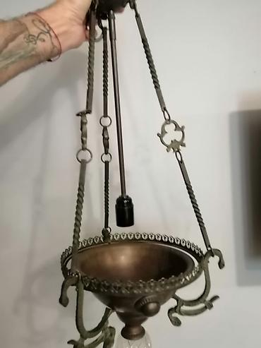 İşıqlandırma: Çılçıraq, 1 lampa, Metal — 7