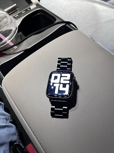 playstation plus: Смарт‑часы в стиле Apple Watch (квадратный корпус, черный цвет) — 2