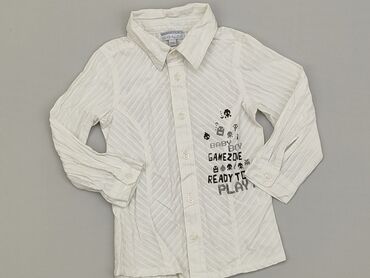 body z długim rękawem 92: Koszula 2-3 lat, stan - Dobry, wzór - Print, kolor - Biały