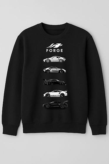 geyim mağazası: Qara “FORGE” dizaynlı svitşot - Rəng: qara - Ön hissədə “FORGE” — 1