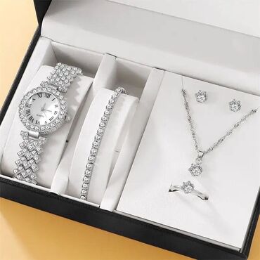 Наручные часы: Новый подарочный набор из 6 предметов для часов и ювелирных изделий