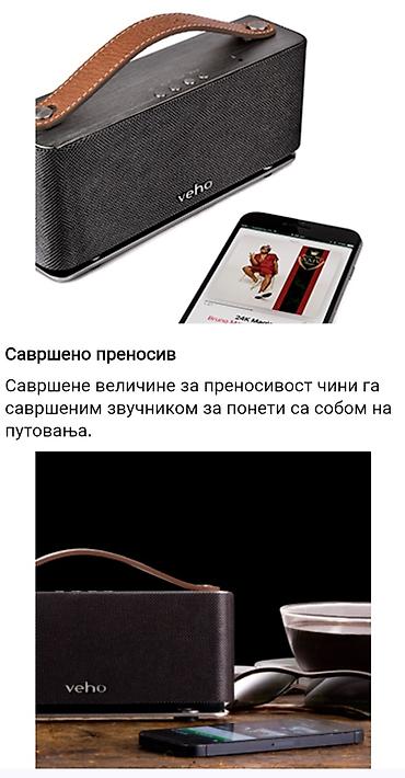 Zvučnici i stereo sistemi: Veho 360 M6 Mode Retro bežični Bluetooth zvučnik sa mikrofonom. MADE — 2