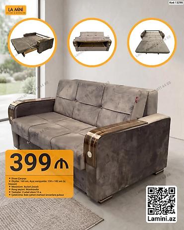 LA MINI divan-çarpayı - Model: Kod 13298 - Tip: Açılan, bazalı
