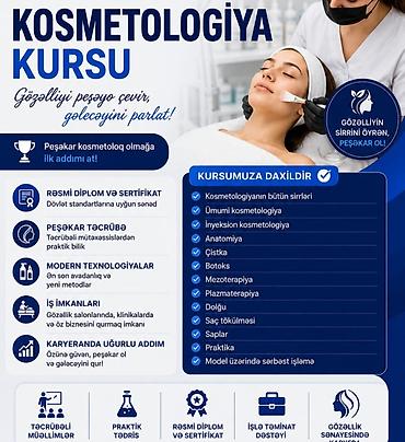 Kosmetologiya kursu, Qrup, Diplom, sertifikat lalafo.az -da Kosmetologiya kursu, Qrup, Diplom, sertifikat