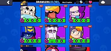 Digər xidmətlər: Brawl Stars oyun hesabı Xüsusiyyətlər: - Kupa: 1059+ - Brawler sayı — 5