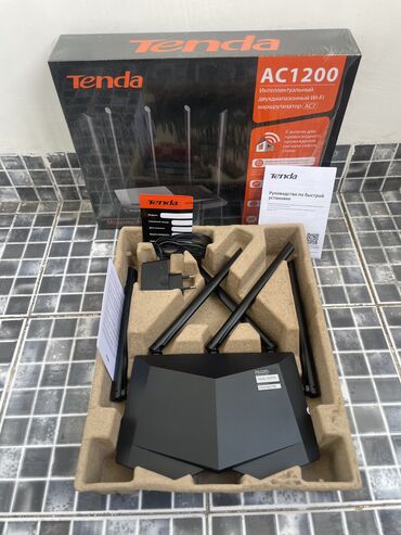 tenda wifi modem: Güclü modem Tenda İki diapazonlu marşrutizator Tenda AC7 - yeni