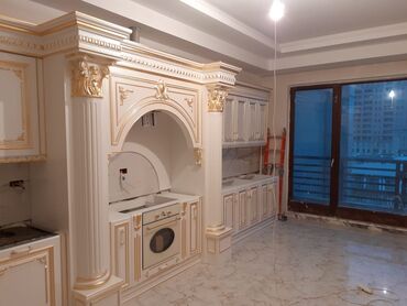 Sifarişlə mətbəx mebeli: Sifarişlə mətbəx dəsti, Özü çəkən petlələr, MDF, Kredit yoxdur, Pulsuz çatdırılma — 15