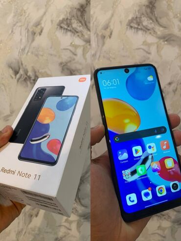 телефоны redmi 9: Redmi, Redmi Note 11, 128 ГБ, түсү - Кара, 2 SIM