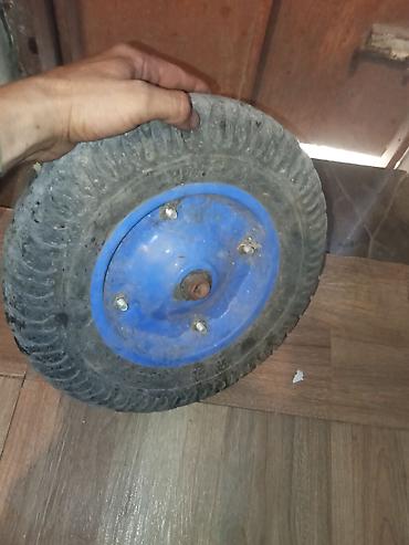 13 lük disk: Arabaya/səbətə/əl arabasına təkər – mavi disklik - Ölçü: təxmini — 2