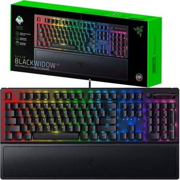 игровая клавиатура: Razer Blackwiodw v3 (green switch) İstehsalçı: Razer Təyinat: Oyun