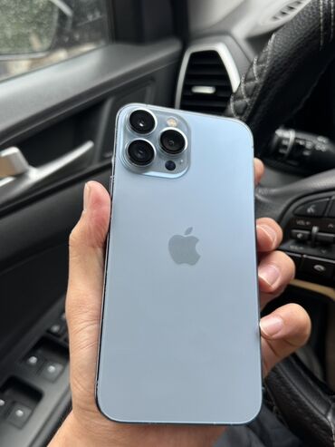 купить iphone 13 pro: IPhone 13 Pro Max, Колдонулган, 128 ГБ, Көк