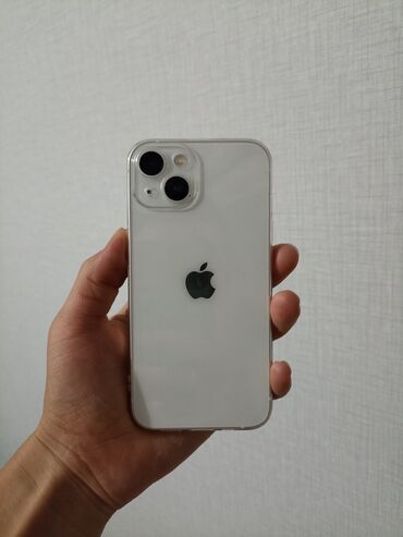 бэушные планшеты: IPhone 13, Б/у, 128 ГБ, Белый, Зарядное устройство, Защитное стекло, Чехол, 88 %
