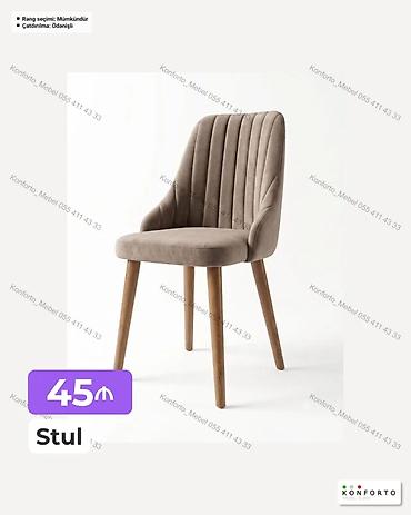 Mebel: Yumşaq oturacaqlı, arxası dik, dikey tikiş detallı stul - lalafo.az -da Mebel: Yumşaq oturacaqlı, arxası dik, dikey tikiş detallı stul -