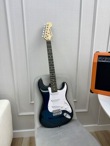 гитара бас: Электрогитара новая. Тип стратокастер, ST, Stratocaster. В комплекте