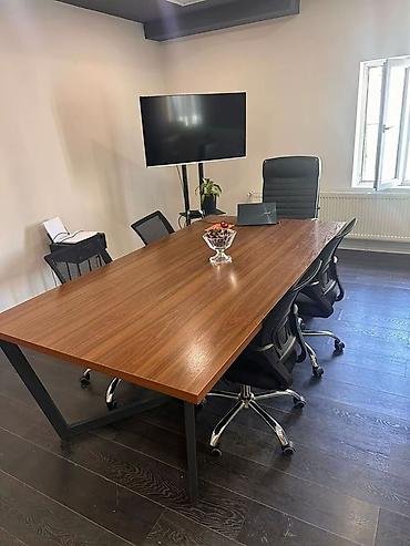 Ofis mebeli: Məhsul: Ofis üçün toplantı masası və yumşaq mebel dəsti - Toplantı — 2