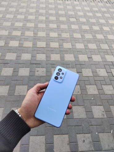телефон флай 114: Samsung Galaxy A33, 128 ГБ, цвет - Голубой, Кнопочный, Отпечаток пальца