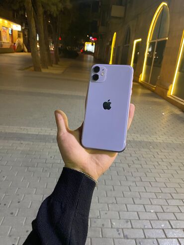 apple iphone 6: IPhone 11, 64 GB, Deep Purple, Simsiz şarj, Face ID