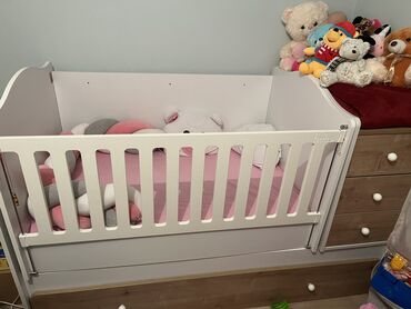 krevetac za bebu: Unisex, Upotrebljenо, bоја - Bela