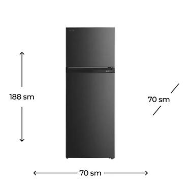 soyuduculari: Toshiba GR-RT624WE-PMJ(06) ikiqapılı soyuducu — 474 litr ümumi faydalı — 1