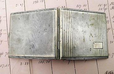 Upaljači i prateća oprema: Vintage Kraft Alpacca tabakera, označena, Robert Kraft. ANTIKVITET — 8