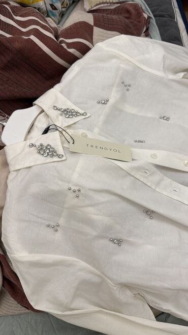 Qadın şalvarları: Şalvar, Trendyolmilla, S, M, rəng - Bej — 12