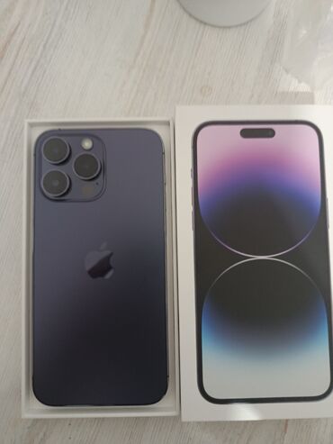 цена кнопочного телефона: IPhone 14 Pro Max, Б/у, 256 ГБ, Deep Purple, Кабель, Коробка, 86 %