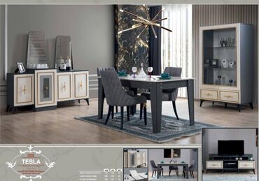 мебель гостинная: Новый, Комод, Стол и стулья, ТВ стенд, Турция