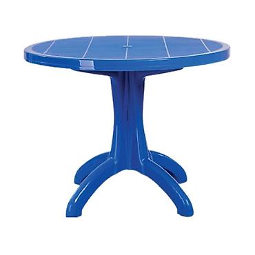 Пластиковые столы: Пластиковый стол, Новый, Круглый, цвет - Синий — 2