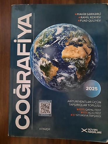 Testlər: “Coğrafiya – Abituriyentlər üçün tapşırıqlar toplusu” (2025), IV nəşr — 1