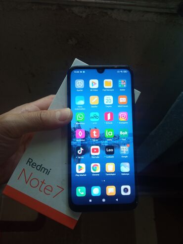 Redmi: Redmi Note 7, 64 GB, rəng - Göy, Barmaq izi