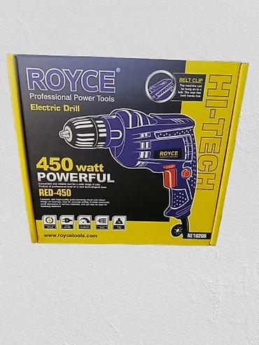 drel ingco: №: 4328 Məhsulun adı: Drel-şurupbağlayan Royce RED-450 Brend: Royce — 2