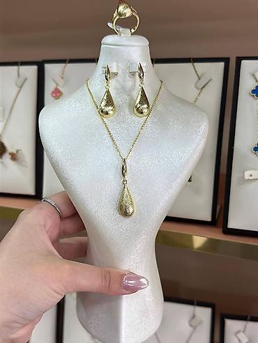 Setovi nakita: Zlatni setovi nakita – elegantne kolekcije - Set 1: Ogrlica sa — 11
